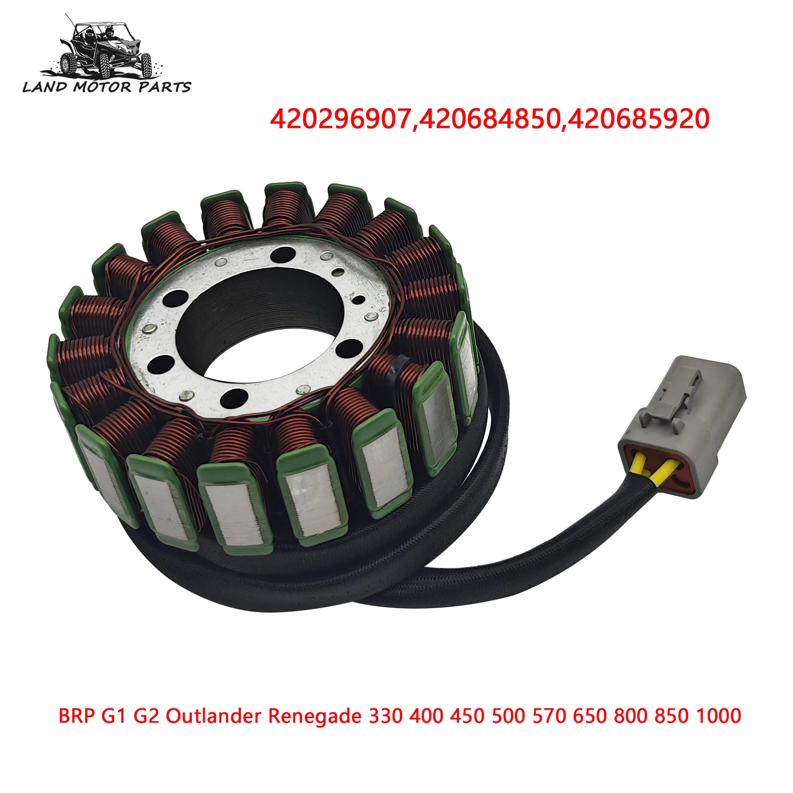 

Генератор, магнето, статор 420296907 420684850 420685 для BRP G1 G2 Outlander Renegade 330 400 450 500 570 650 800 850 1000