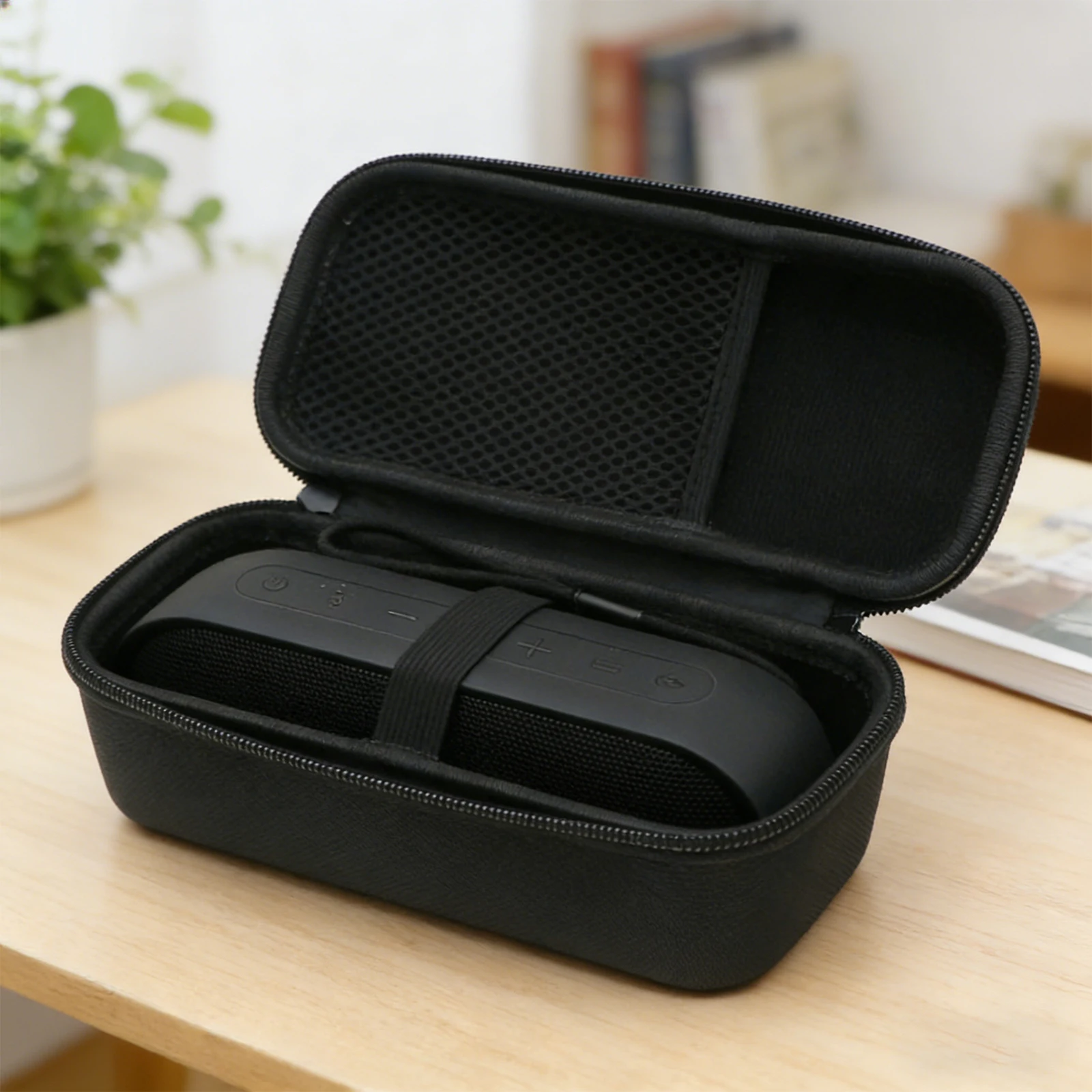 For TRIBIT XSound Plus 2 Speaker EVA Hard Carrying Case Storage Bag with Mesh Pocket Portable Cover Bag (Speak Not Included) view 3