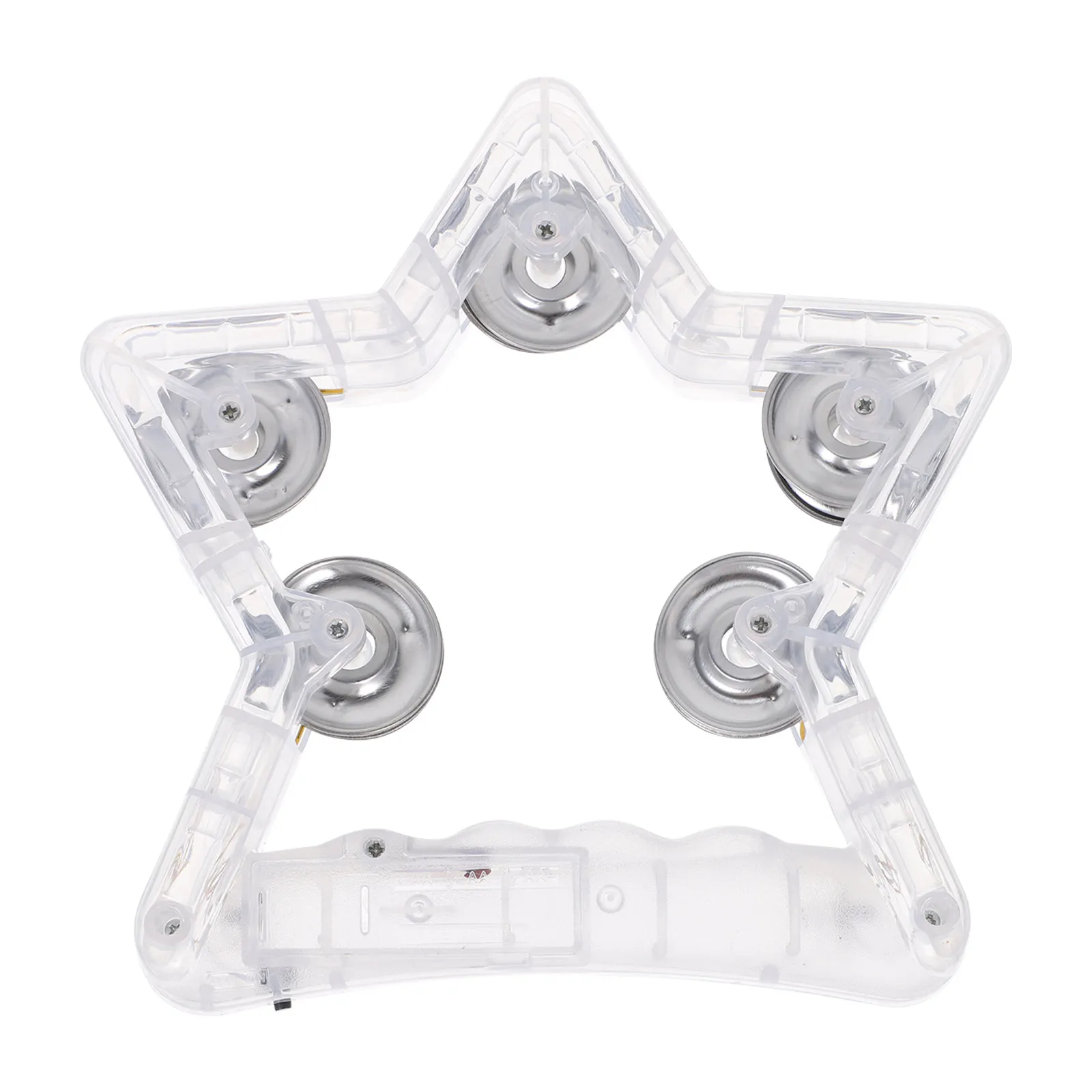 Tamburello Luminoso Lampeggiante, Gadget per Feste, Strumento Musicale a Percussione LED, Accessori Luminosi per Pista da Ballo per Bambini