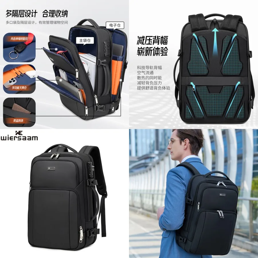 

【New style】New high-end business backpack men's high-end waterproof backpack large-capacity business trip multifunctional anti-