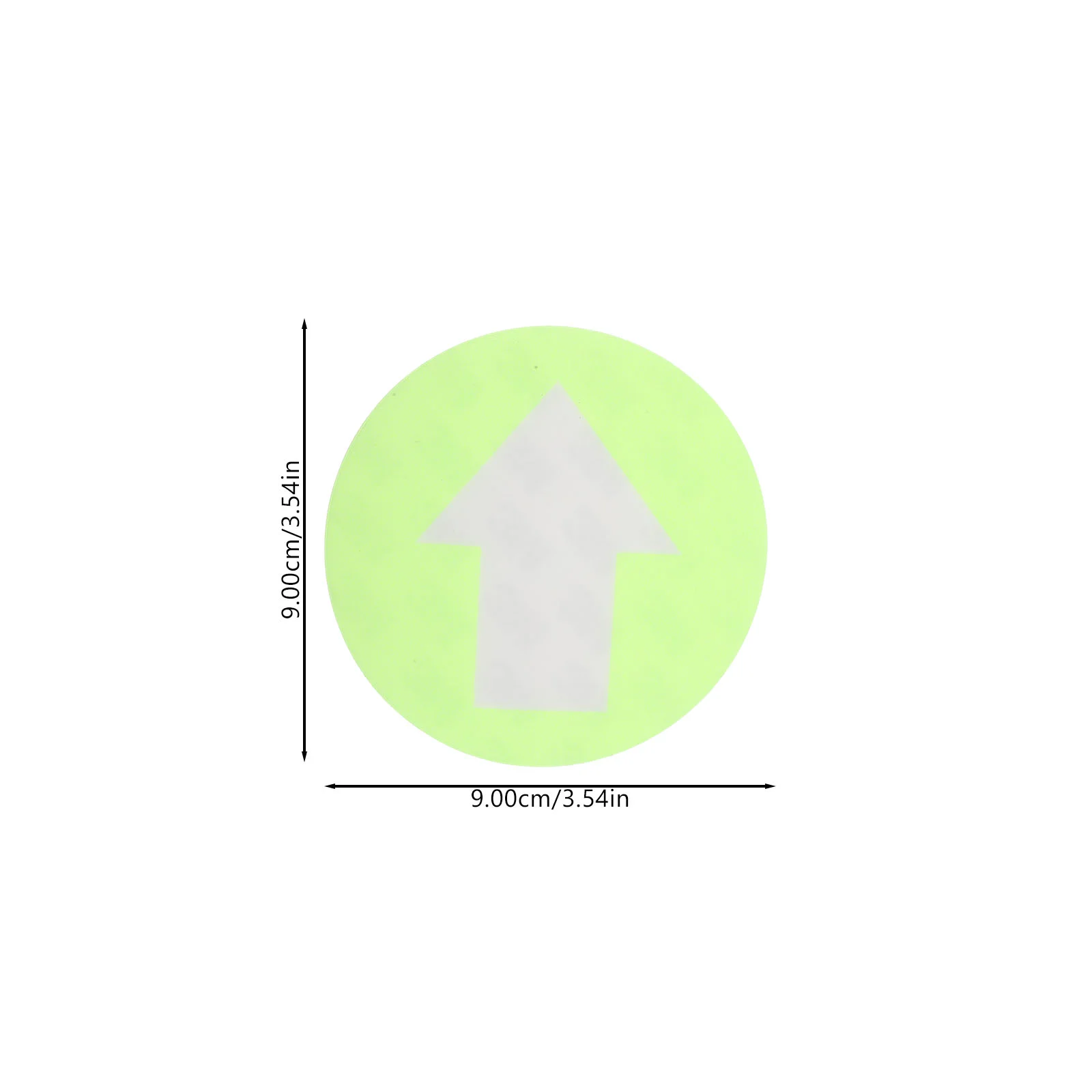 6 Pcs Indicator Smile Your Camera Sticker Reflective Sign Waterproof Stickers Arrow Markers The