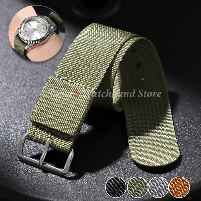 Nouveau bracelet de montre en Nylon nervuré pour bracelet de montre en Nylon Seiko 20mm 22mm accessoires de bracelet de montre pour Bracelets de Sport de bracelet de montre militaire