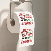 1/5pcs Happy 2026 New Year Christmas Toilet Roll Paper Xmas Tissue Roll Kitchen Home Decoration Holiday Party Supplies