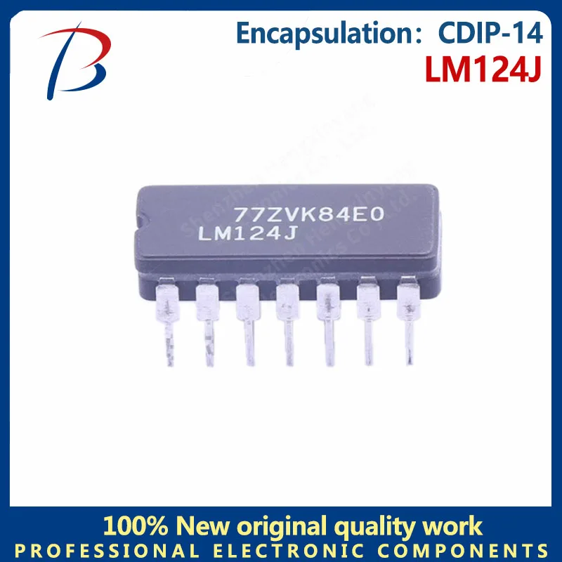 5PCS LM124J package CDIP-14 in-line op amp chip