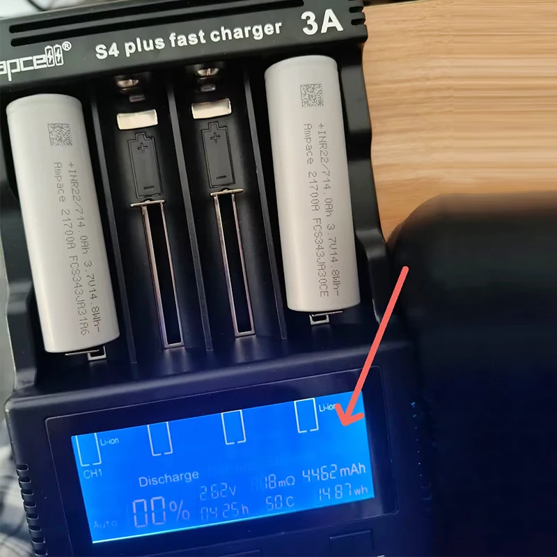 Original Ampace 21700 JP40 3,7 V 4000mah 45A batería 21700A celda recargable 140A descarga máxima Pluse baja resistencia pestaña completa