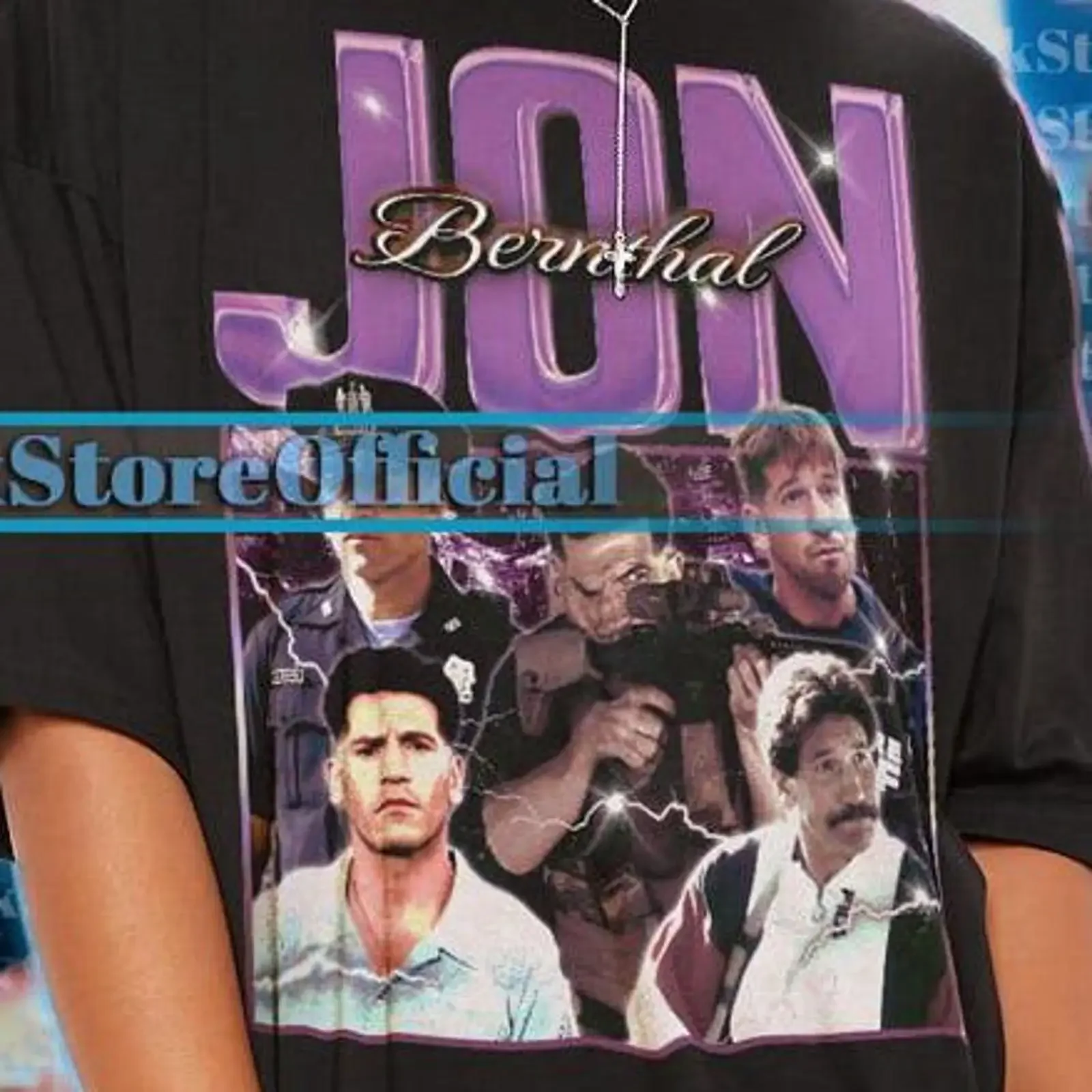 Vintage Jon Bernthal 90s Bootleg T Shirt Retro Actor Fan Casual Streetwear Merch  vintage Washed streetwear fashion Soft