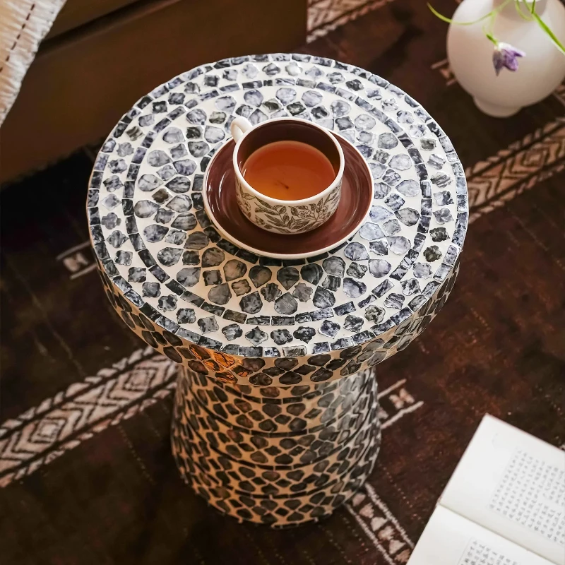 End Modern luxury and high end home shell side table simple and creative small coffee tables pliante living room furniture view 5