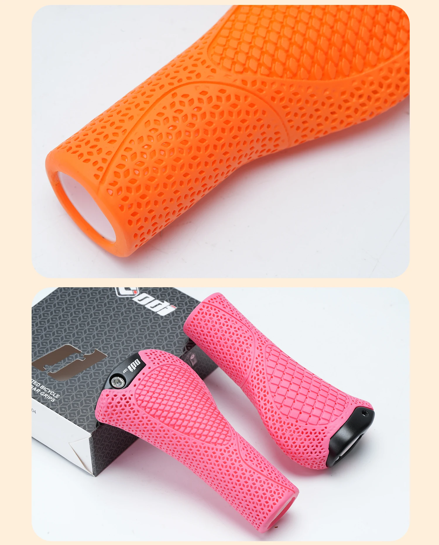 ODI OC2 3D-gedruckte E-Bike-Lenkergriffe, ergonomisch, breite Handballenauflage, rutschfest, stoßdämpfend, hohler Legierungsverschluss für MTB-Rennräder – Detail 17