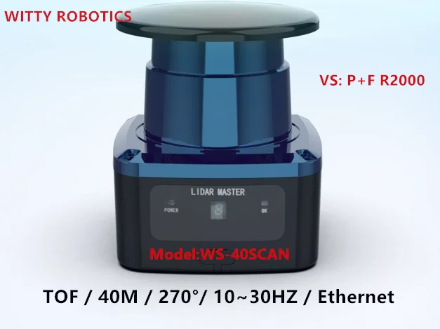 

Ethernet port and PNP 360° indoor outdoor 40M lidar sensors are used for robot AGV mapping, navigation and obstacle avoidance