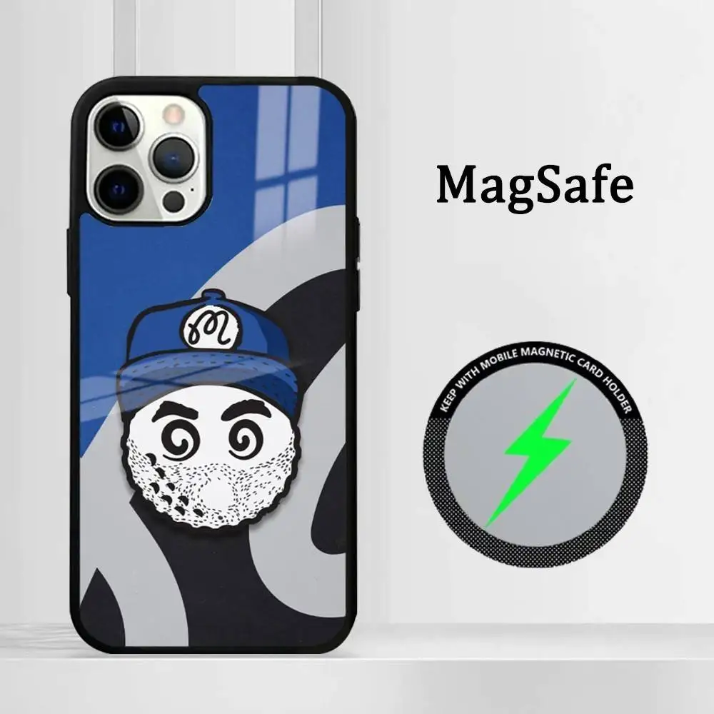 

Leisure M-MalbonesS-Golf Phone Case Magnetic Glass Phone Case For Iphone 16 15 14 12 11 13 Pro Max Mini Puls Cover
