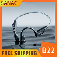 Sanag B22s Bone Conduction Earphone 16Hours Playtime IPX5 Waterproof Bluetooth5.3 Dynamic Spatial Sound Field Headphones