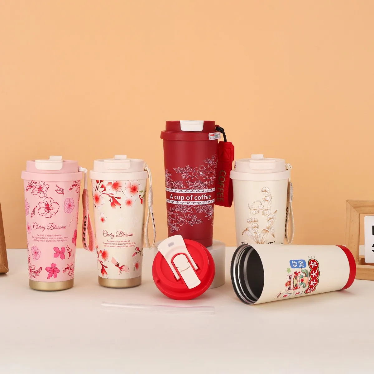 

Portable Busin Office Drinking Cup Women High Aesthetic Value 36 Stainl Steel Student Thermal Water Cup Coffee Cup