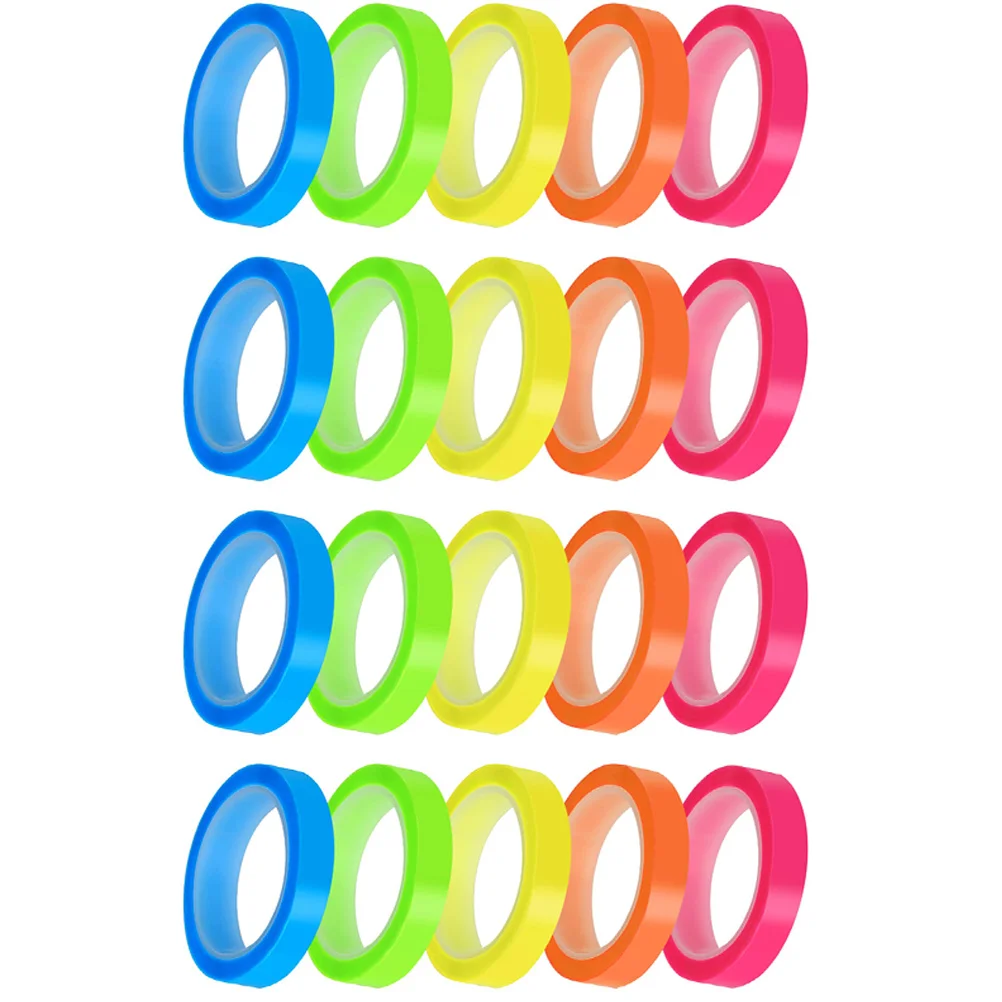 20 Rolls Ultra Thin Index Stickers Multi-function Sticky Tabs Highlighters Book Portable Compact Page Markers