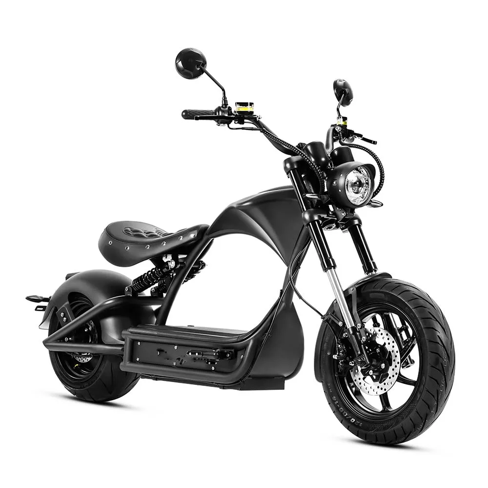 EAhora M1P Pro 4000w 49mph Dual Battery Compatible up to 110Miles Upgrade Front Shock Electric Motorbike for Adults