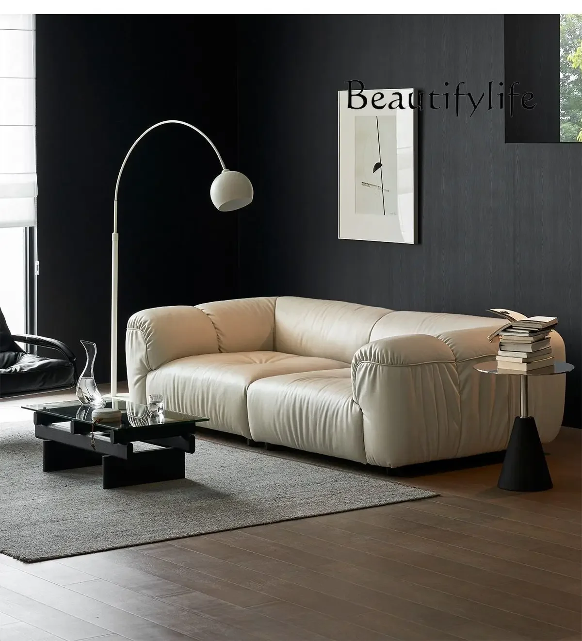 Cc Full Leather Sofa First Layer Cowhide Living Room Modern Simple Large Apartment Module Combination Designer