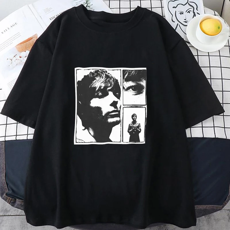 Louis Tomlinsons Features Close Up Pattern Men Women T Shirts Street Fashion Neutral Short Sleeved Round Neck Shirt Leisure Tees