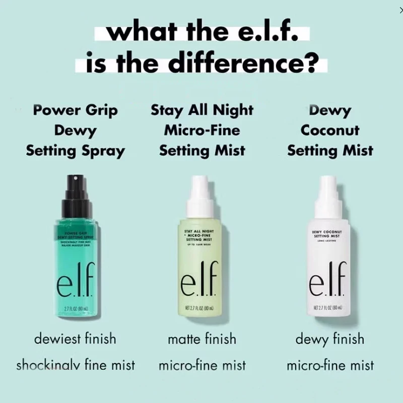 Elf Setting Spray Green Primer Verhelderende Lichter en Hydraterende Essence Primer Lippenbalsem Beschermt Lippen Foundation Vloeistof