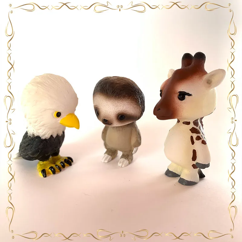 

Elephant Modeling Cute Q-version Ornament Keepsake Holiday Gifts Action Figure Model Toys