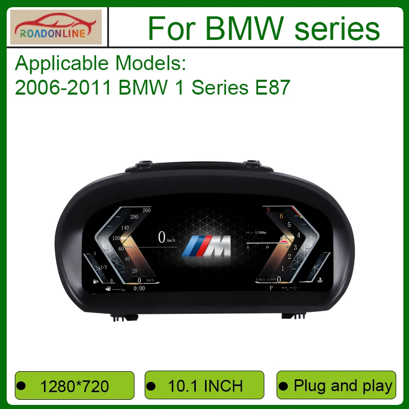 

2025 New Lcd Digital Dashboard Cluster Digital For BMW 1 Series E87 2006-2011 10.1INCH Virtual Cockpit Instrument