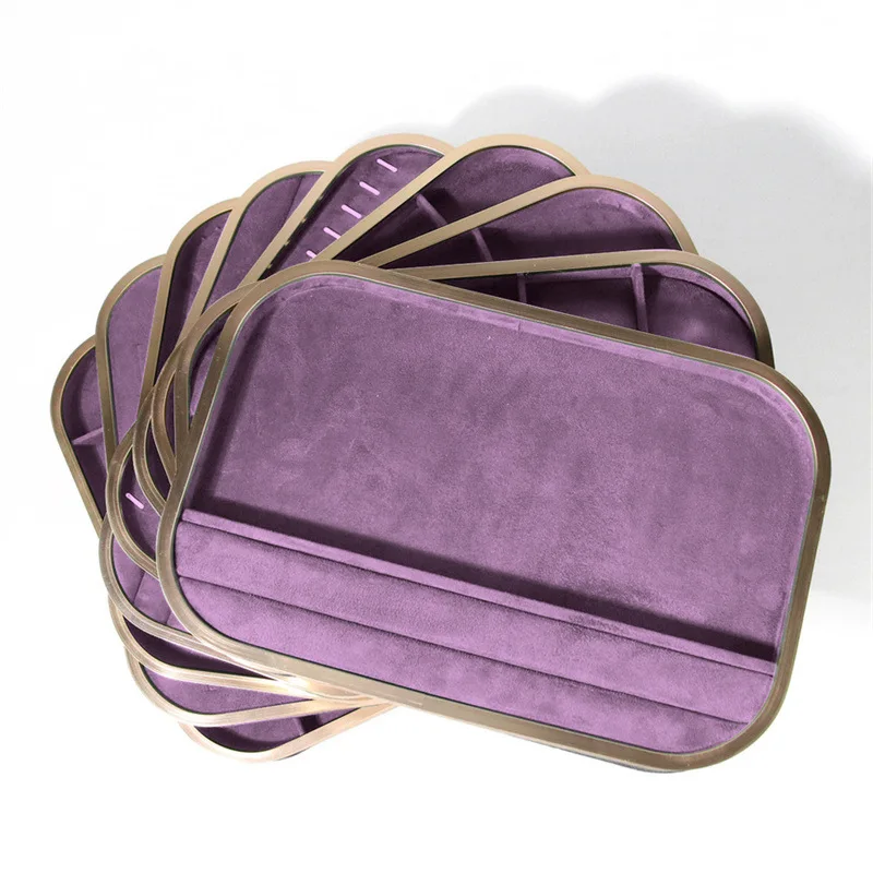 1PC Jewelry Display Plate Necklace Bracelet Jade Organizer Tray multiple styles Jewelry Storage Ring Earring Viewing Tray