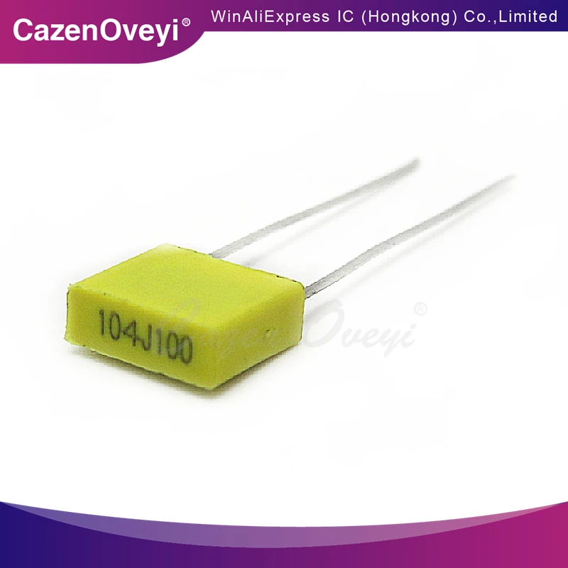 10piece Correction capacitor 100V104J 100NF 0.1UF Correction capacitor 5mm pitch