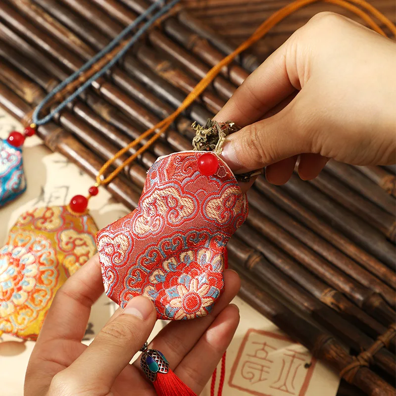 Dragon Boat Festival pendant Song Jin gourd sachet empty bag DIY sachet peace prayer sachet purse Chinese style tip