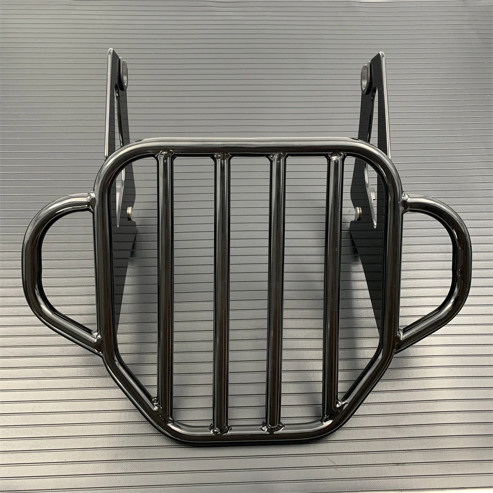 

Detachable Two Up Luggage Rack Mounting For Touring Electra Glide Road King Street Glide Road Glide 2009-2022 Gloss black