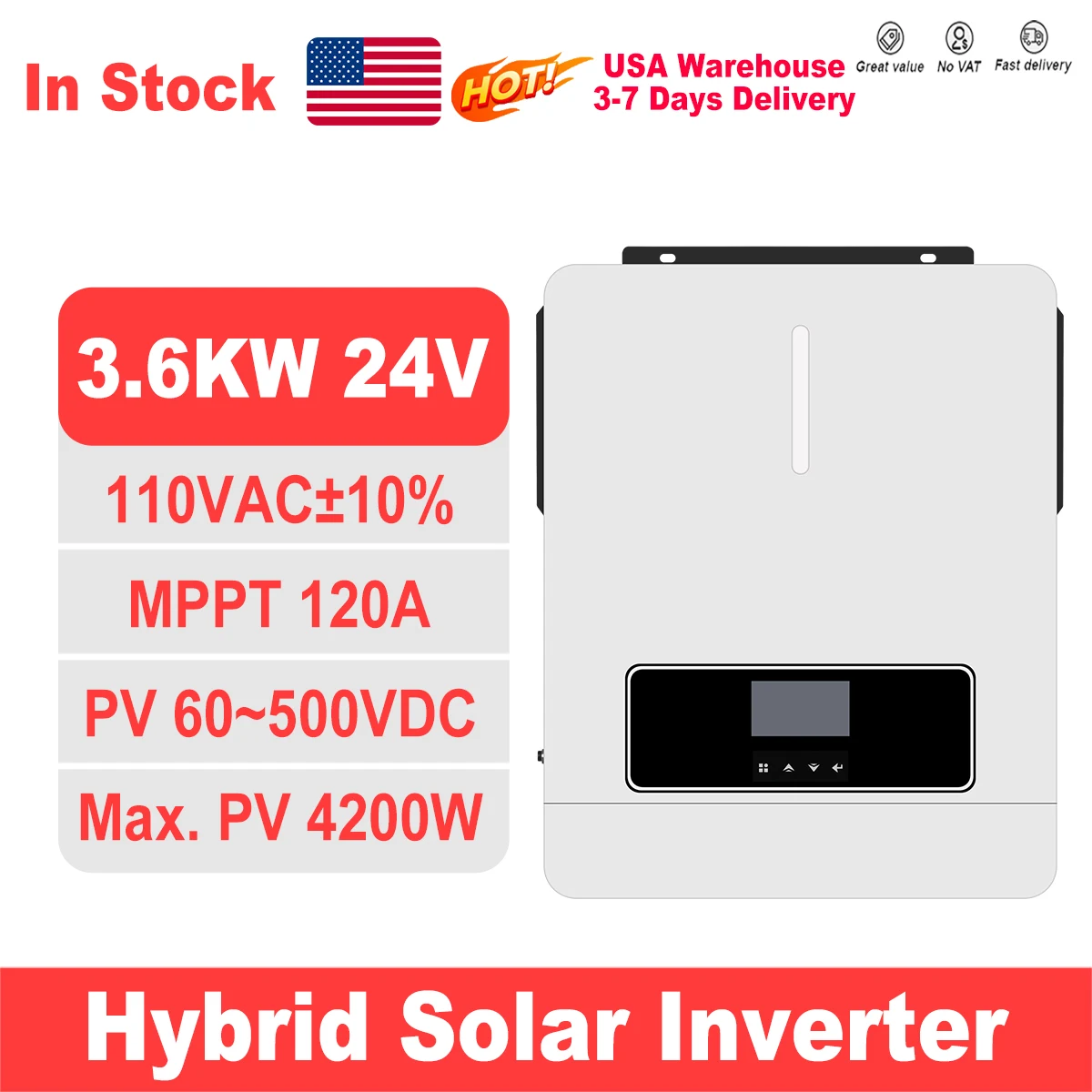 3600W Hybrid Solar …