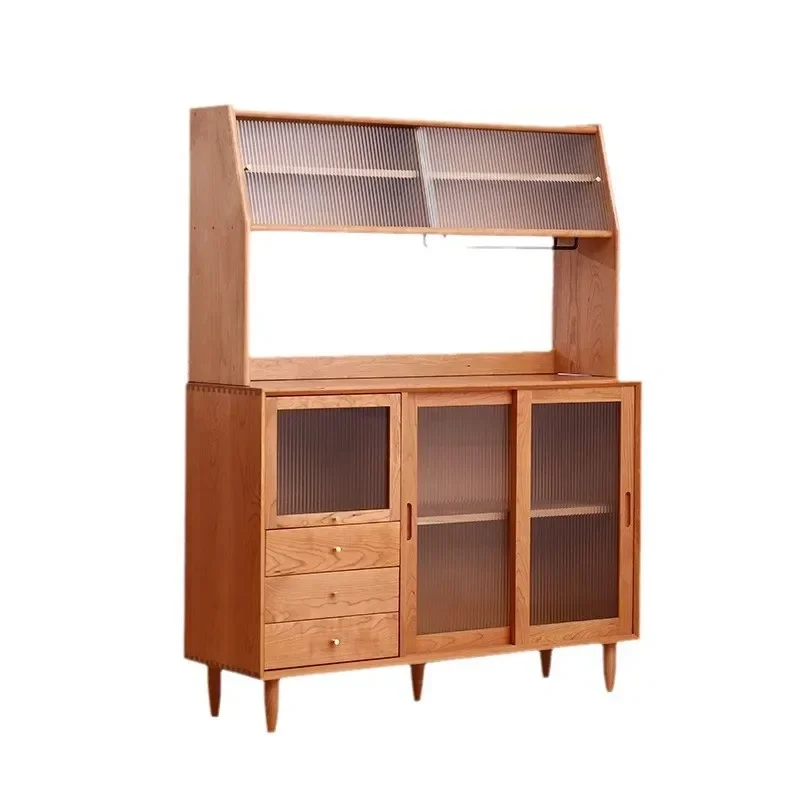 Nordic solid wood side cabinet cherry wood locker Japanese restaurant