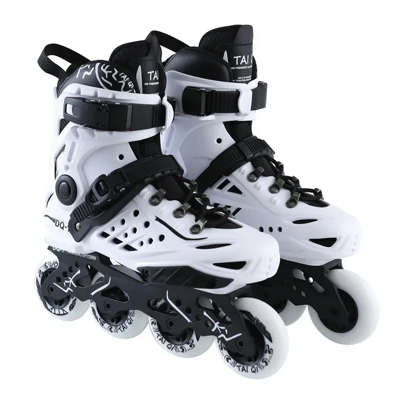 Patines en línea profesionales para adultos, zapatillas de Skate, Slalom, deslizamiento libre, 35-46