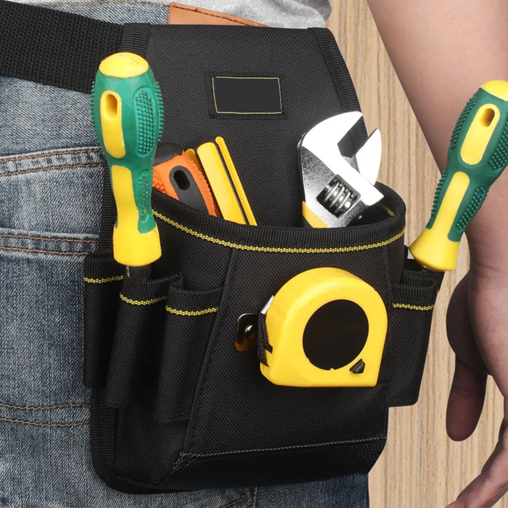 Oxford Cloth Tool Waist Bag Multi-pocket Replacement Screwdriver Glue Storage Bags Pouch Organizer Accessories