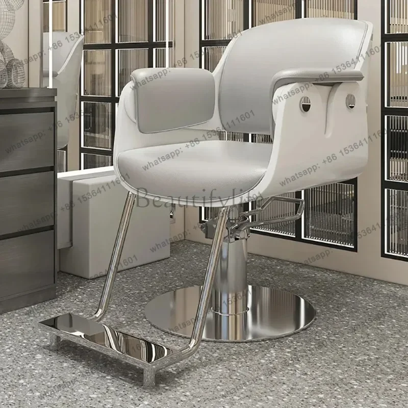 LSAesthetic Modern Barber Chair Luxury Beauty Nordic Trendy Hairdresser Chair Comfortable Salon Kapperstoel Hair Furniture