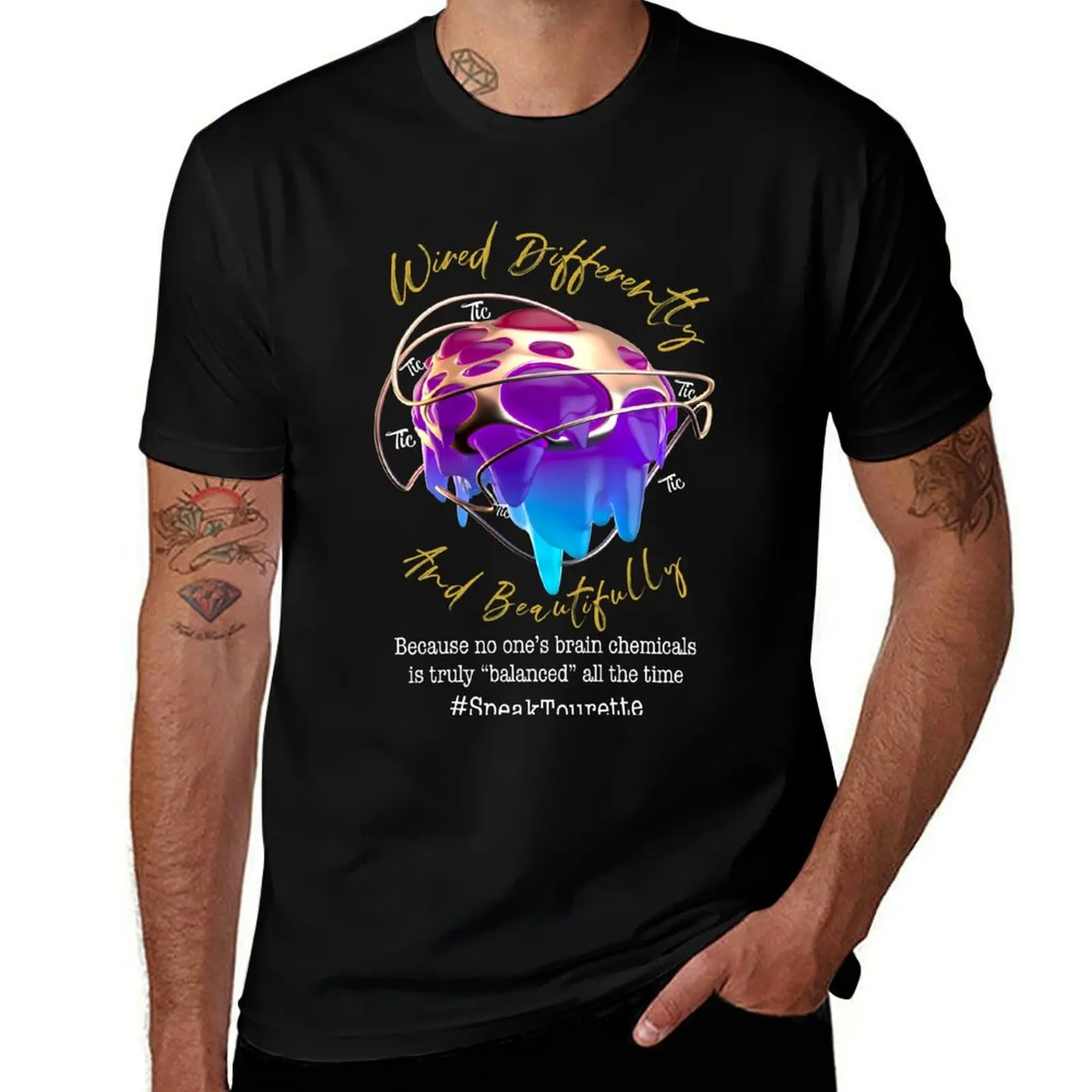 Wired Differently And Beautifully “Because no one’s brain chemical is truly balanced all the time ...” Neurodiversity /  T-Shirt