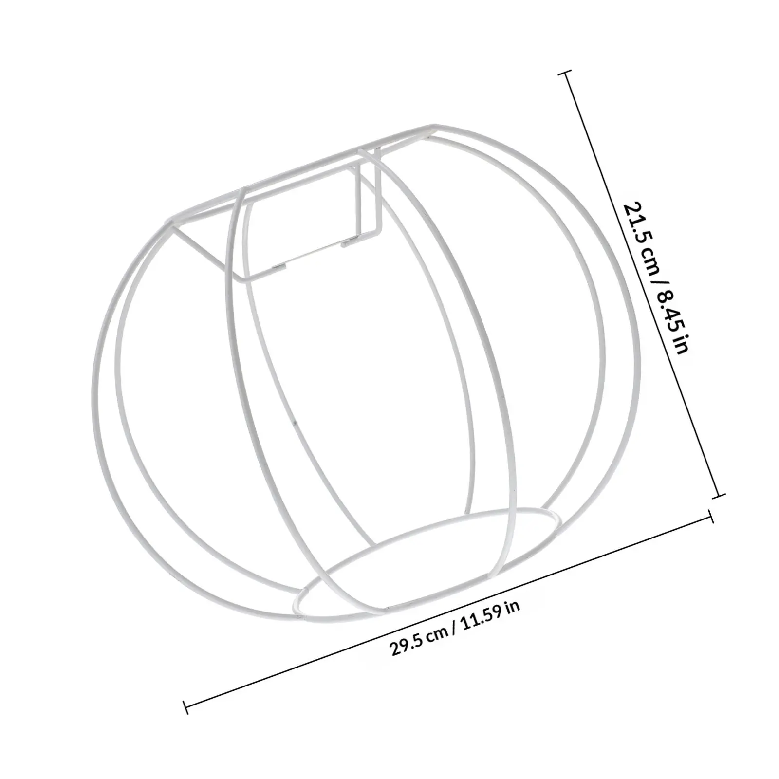 1Pcs Round Iron Lantern Frame DIY Lampshade Bracket Sturdy Rustproof Lamp Shade Frame for Ceiling Table Light Lamp Kits Do It
