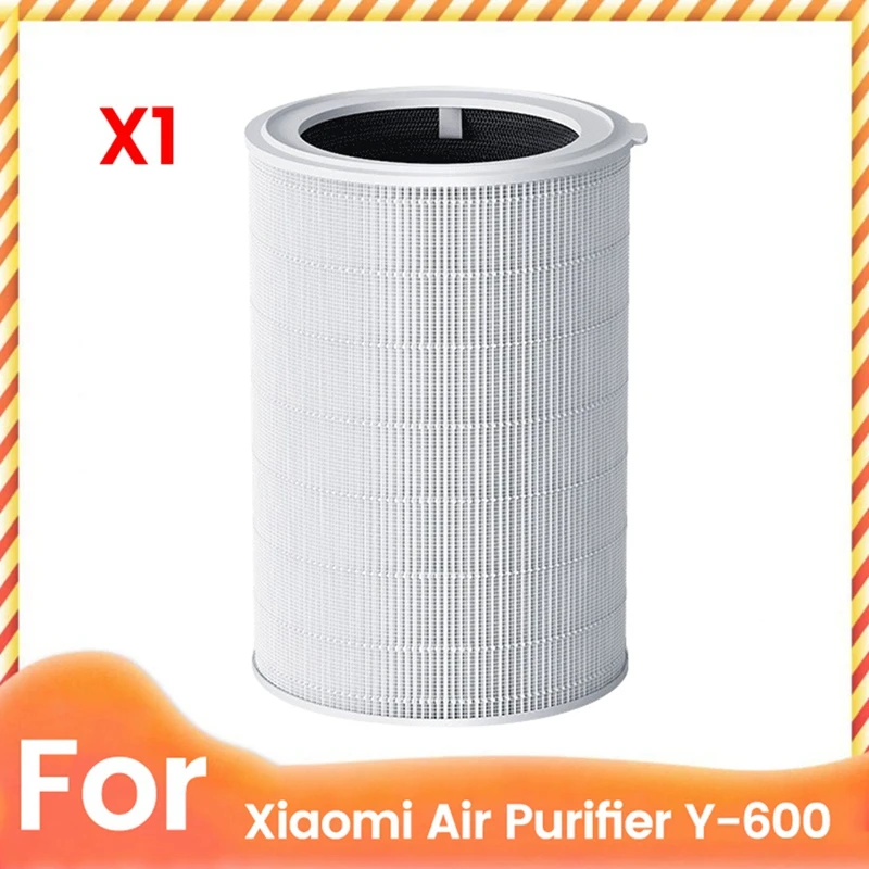 For Xiaomi Air Purifier Y-600 Replacement Filter Antibacterial Dealdehyde H13 HEPA Filtration 5 Layers 3 In 1 Filter