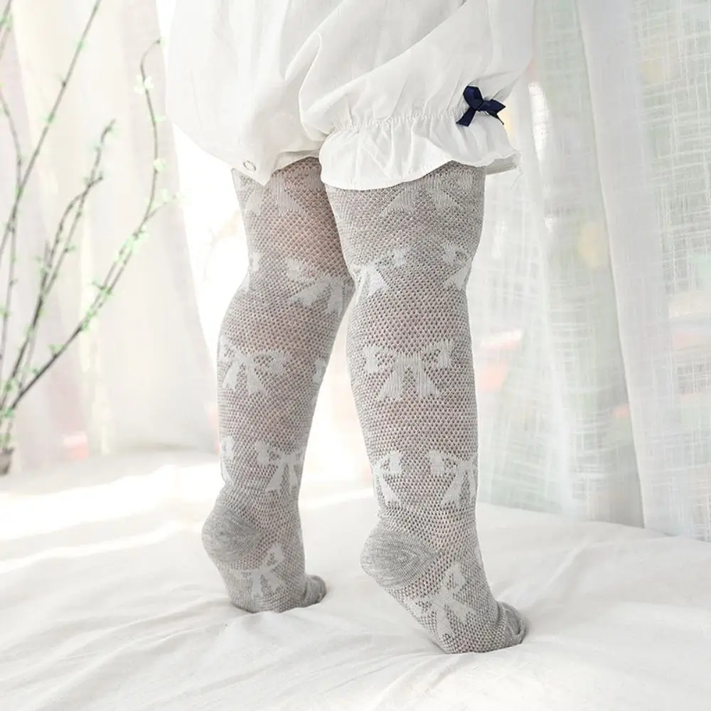 Comfortable Solid Color Long Tube Socks Lolita Leggings White Pantyhose Girls Stocking Mesh Thin Dance Tights Kids Pantyhose