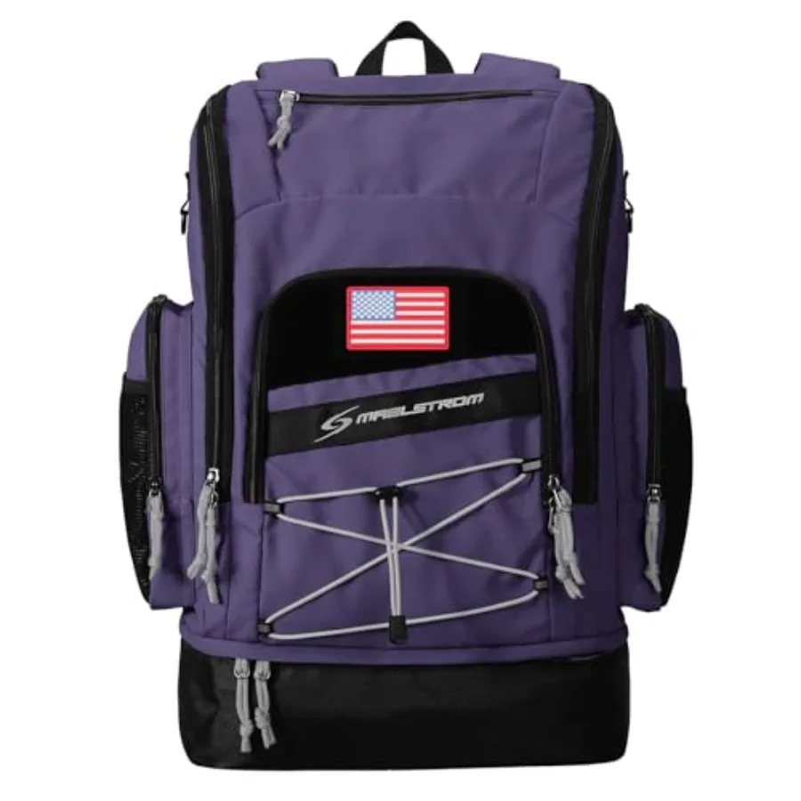 

Waterproof Swim Backpack, Gear Sports Bag With Shoe Compartment 35l Capacity, Durable Polyester, Ergonomic Back Padding, Lightw