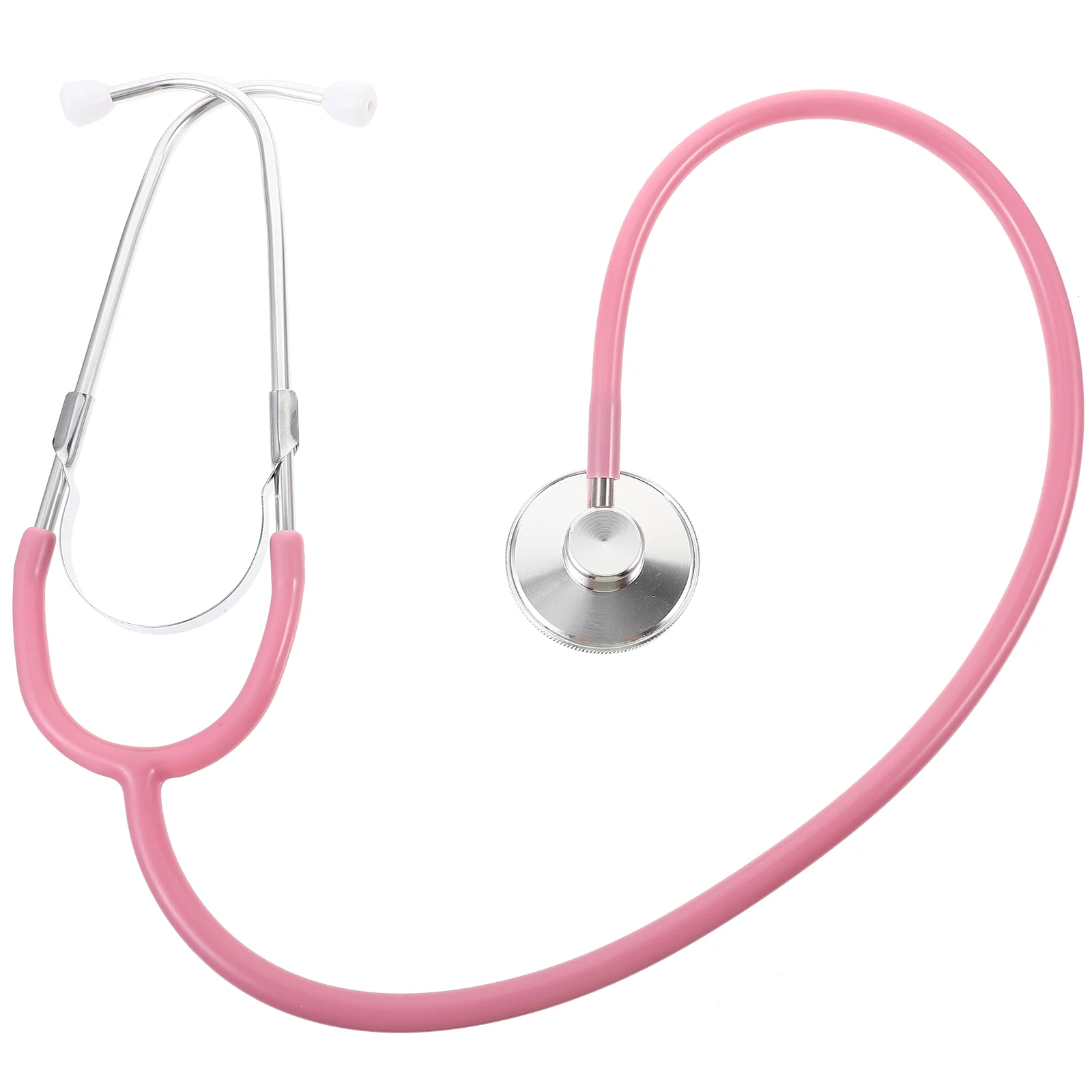 1pc Single-player Virtual Stethoscope Children Medical Toys Simulation Medical Equipment Play Toy for Kids Children (Pink)