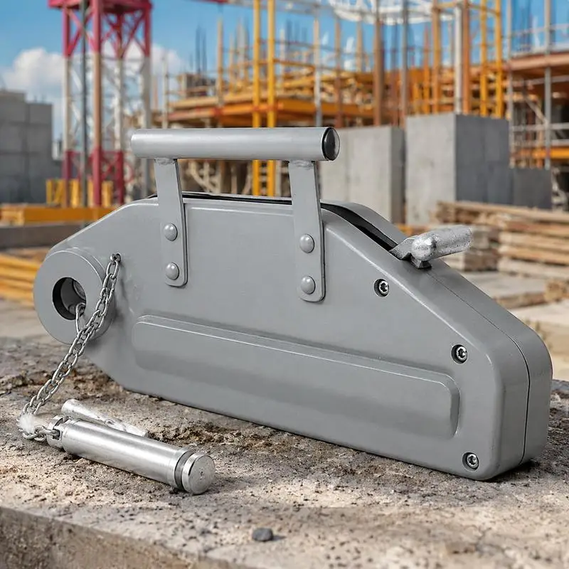 Treuil à câble d'une capacité de 1600 kg et d'une longueur de câble de 20 m ; treuil forestier avec frein pour tirer, tensionner et soulever ; treuil manuel ; diamètre du câble 11 mm ; charge de déplacement maximale 2400 kg