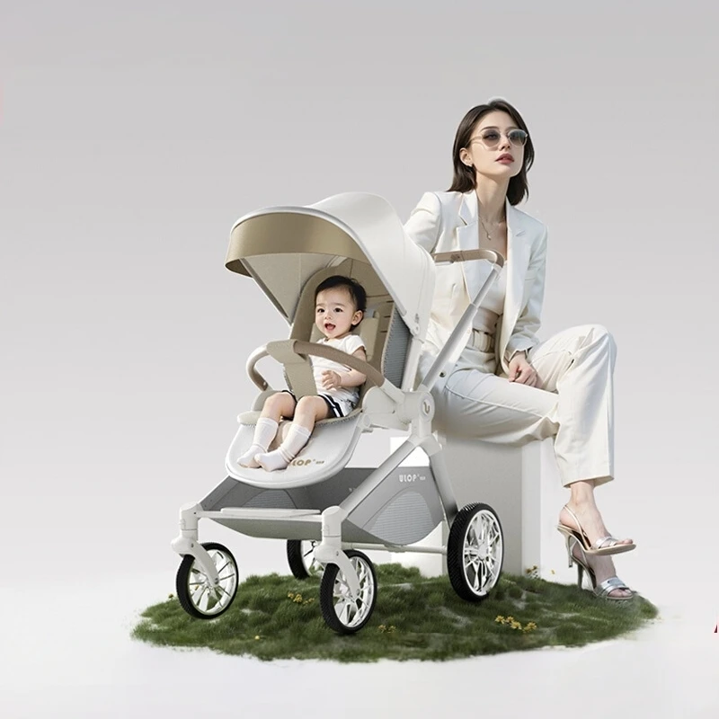 

High View Baby Stroller, Reclining & Lightweight, Newborn Gift