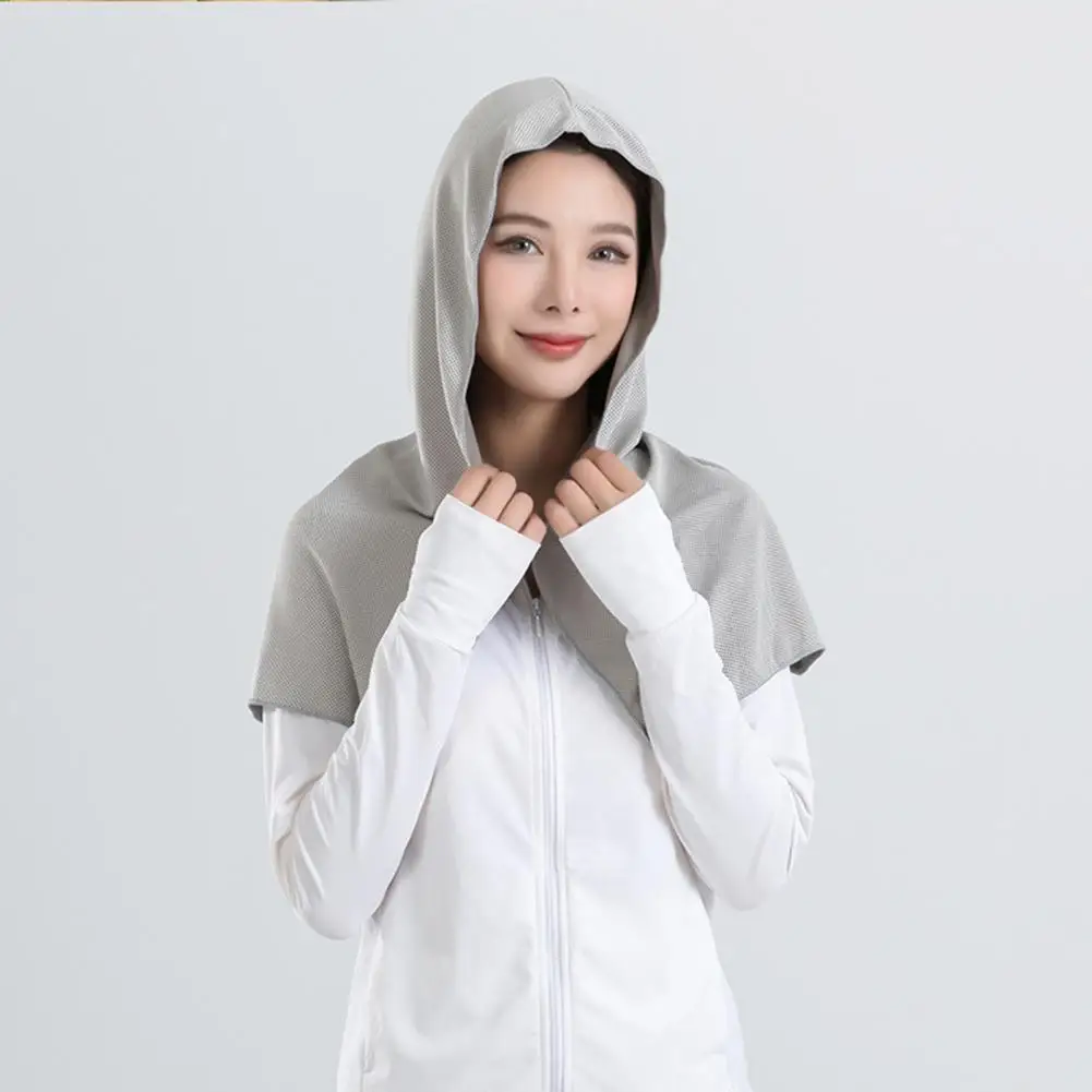 Cooling Towels Ice Hoodie Towel Outdoor Running Sport Gym Microfiber Yoga Cool Thin Towel Sports Towels Summer Quick Dry Cooling