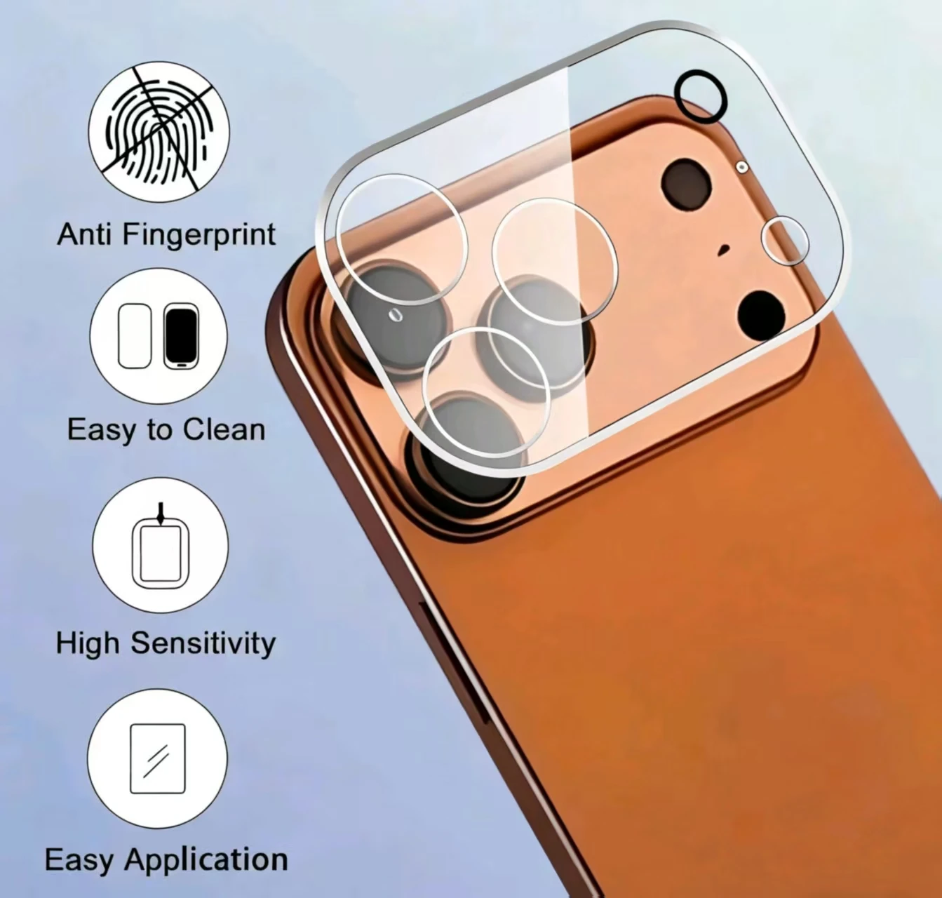 Neue Stil Kamera Schutz Für IPhone 17 Serie HD Kamera Schutz 3D Objektiv Fall Für 17 Air 9 H Zurück objektiv Glas Film Abdeckung Kappe
