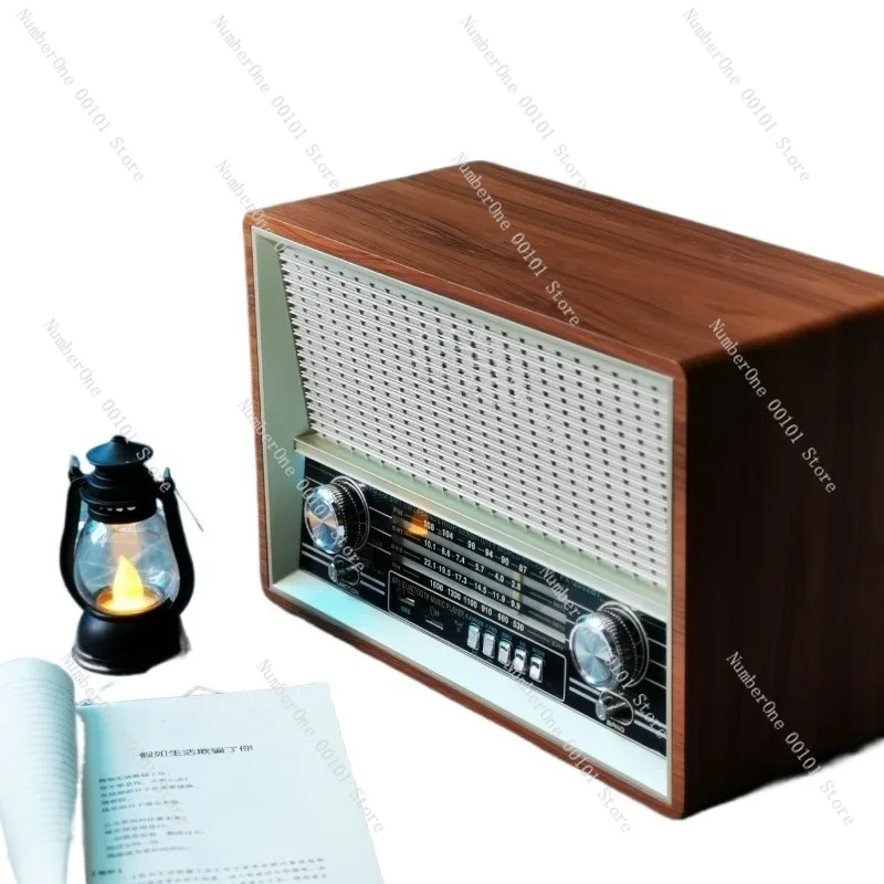 

Настольное ретро-радио большого размера, Bluetooth-колонка, универсальный проигрыватель FM/AM/коротковолнового диапазона, музыкальное устройство для пожилых людей, для дома