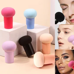 6PCS Lovely Mushroom Head Cosmetic Dual Purpose Soft Powder Puff Blending Foundation Concealer Make Up Sponge