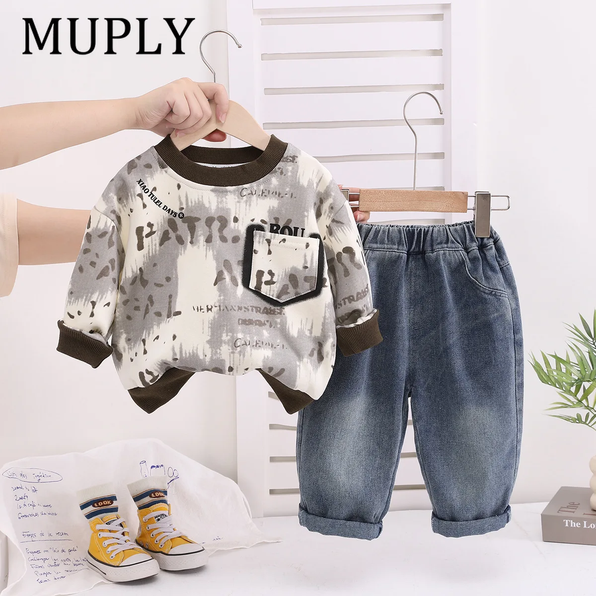 New Autumn Baby Clothes Suit Children Boys Casual T-Shirt Pants 2Pcs/Sets Toddler Girls Clothing Infant Costume Kids Tracksuits
