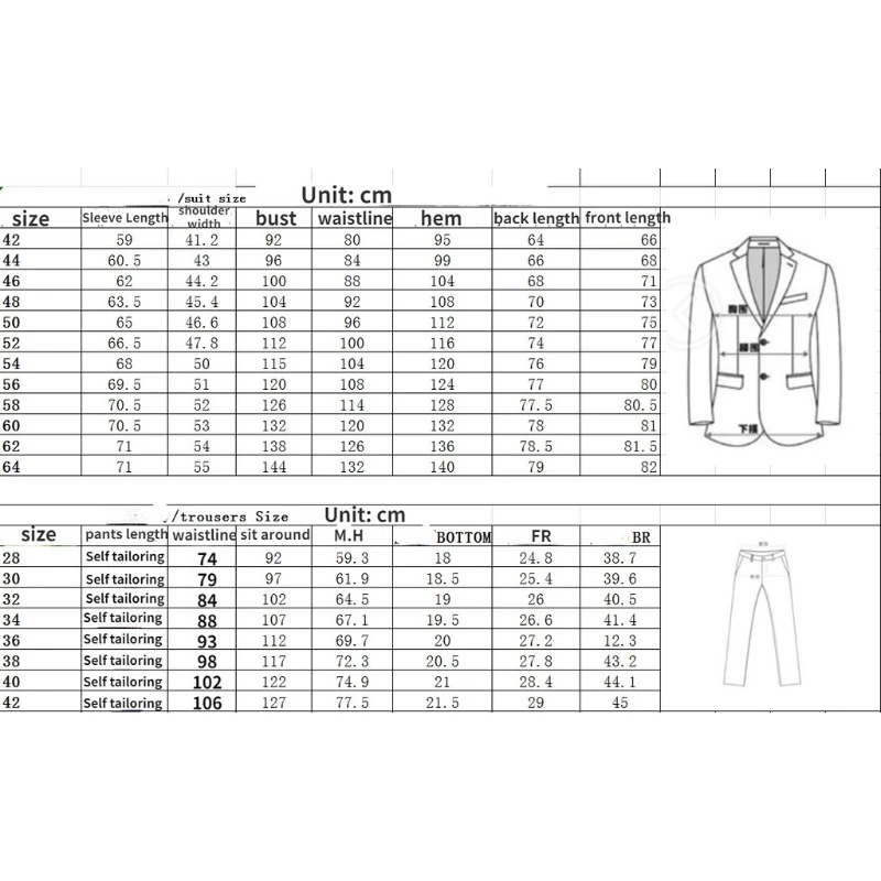 Conjunto de Terno Bordado Masculino, Vestuário Geral, Casaco, Calças, Banquete, Noite, Casamento, Trabalho