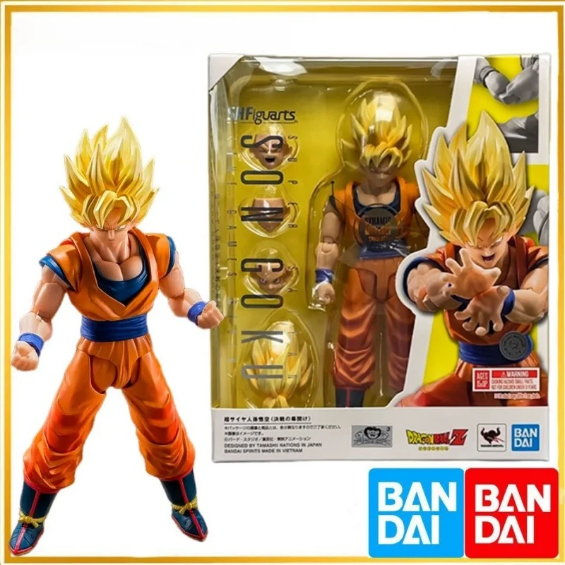 جديد في المخزون بانداي الصندوق الأصلي S.H.Figuarts سوبر سايان سون جوكو لعبة تبدأ فيغيتا Shf عمل نموذج لجسم لعبة هدية