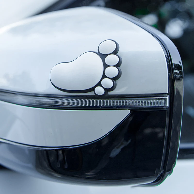 4PCS car door anti-collision stickers, cute footprints, front and rear bumpers, anti-collision strips, drive door anti-collision - view 3