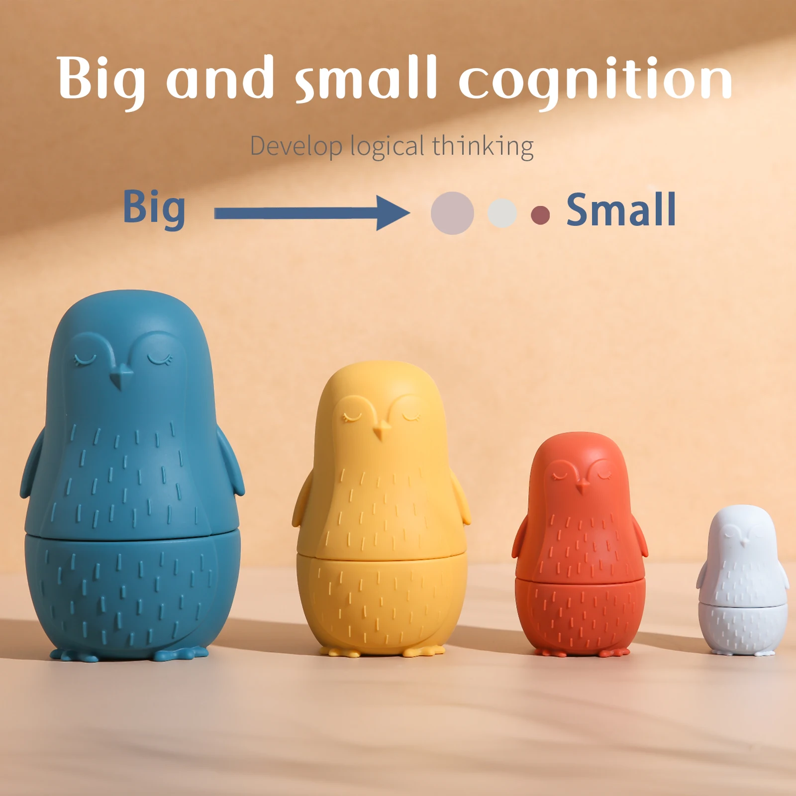 Silicone Baby Teether, Animal‑Shaped Teething Stick for 0-12 Months, Soothing Gum Toy, Anti-Hand Chewing, Baby Gift