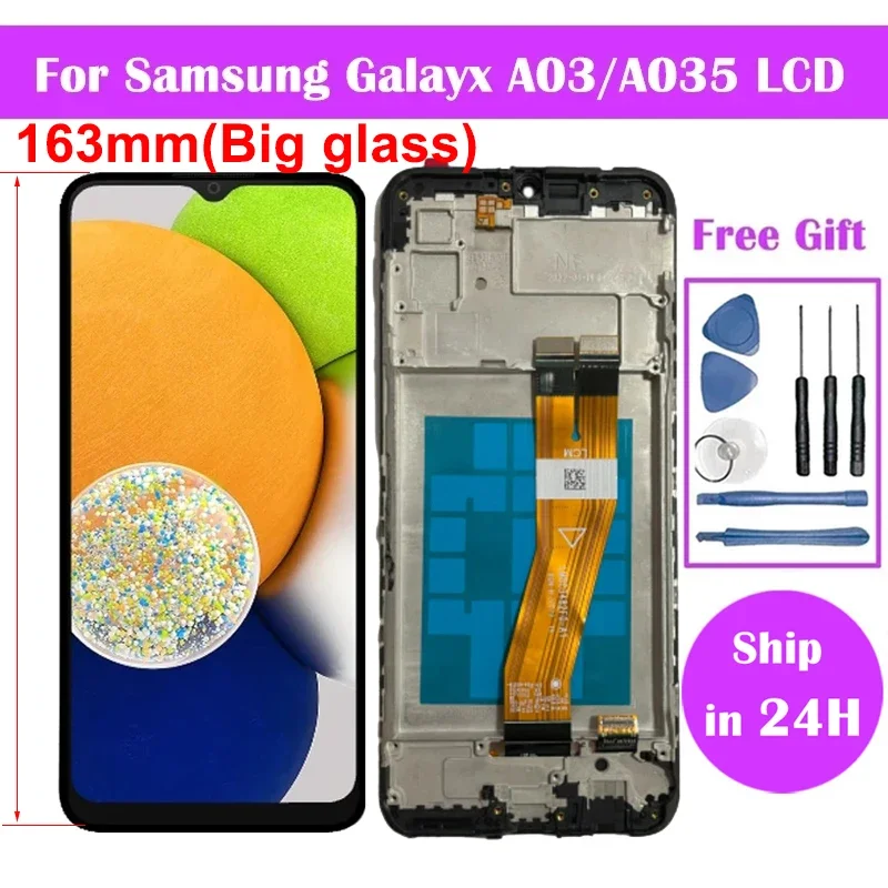 Pantalla For Samsung A03 A035 LCD Display with Touch Screen Digitizer SM-A035F/DS A035M A035F Display Free Shipping